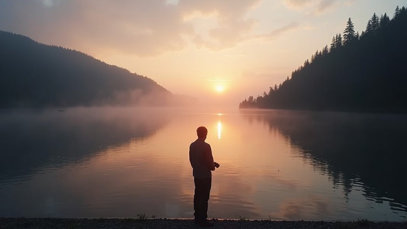 Exploring the Inner Peace: Darrel Rhea’s Journey Through Solitude, Concept art for illustrative purpose, tags: die der - Monok